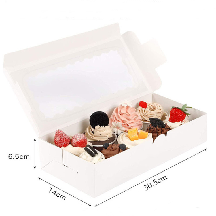 Spot chocolate strawberry packaging box transparent cake box baking packaging cake sweet Cake box