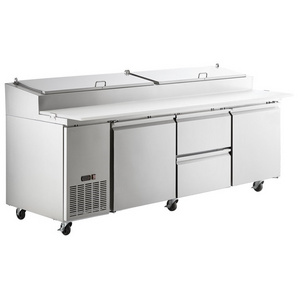 72 Inches Air Cooling Commercial Pizza Sandwich Refrigerated Food Prep Work Station Table