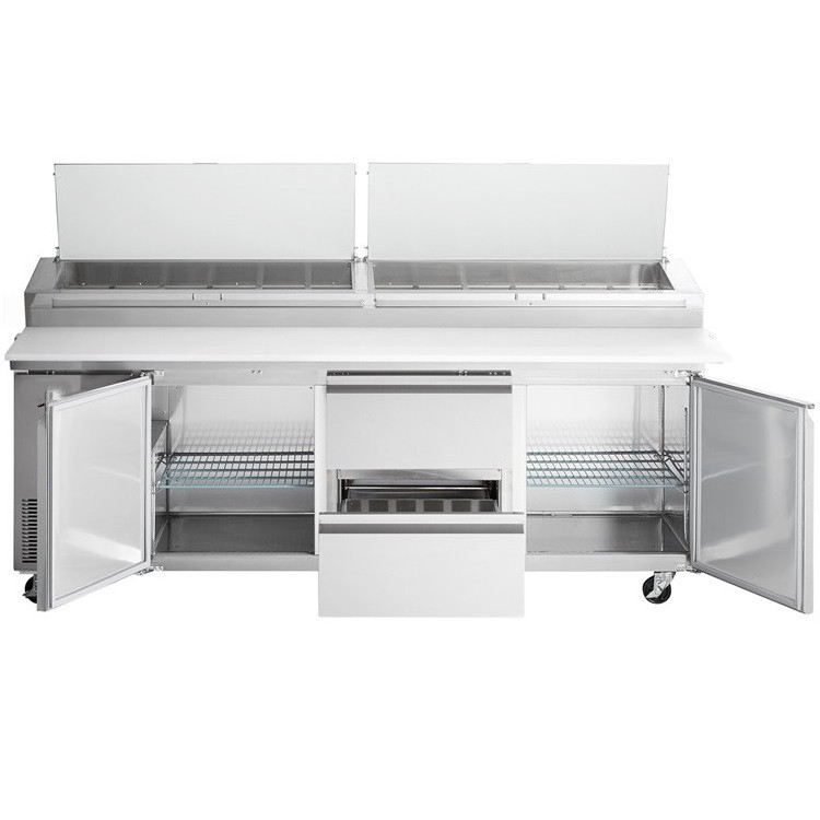 72 Inches Air Cooling Commercial Pizza Sandwich Refrigerated Food Prep Work Station Table