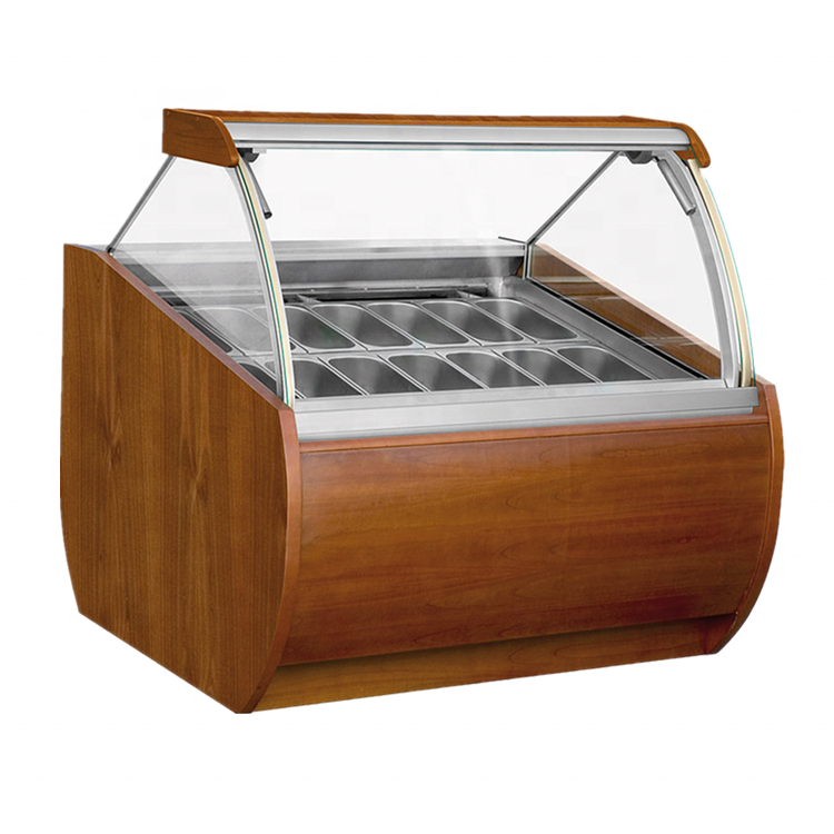 Commercial Used Outdoor Italian Ice Cream Display Freezer For Sale