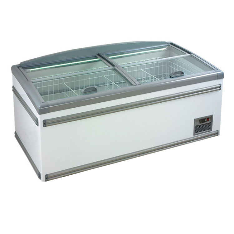 Wholesale Static Cooling Supermarket Island Freezer Cheap