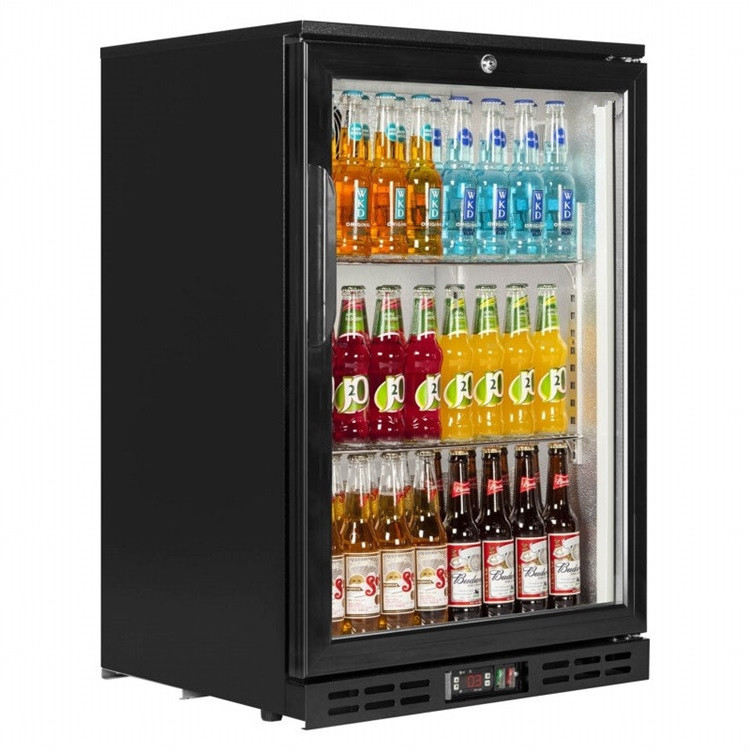 Hot Sale Glass Door Soft Drink Back Bar Beer Cooler