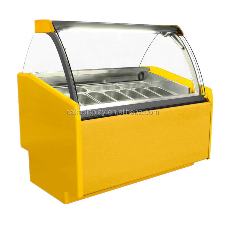 Italian Portable Popsicles Ice Cream Display Freezer