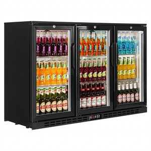 Hot Sale Glass Door Soft Drink Back Bar Beer Cooler