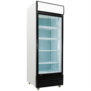 Commercial Used Transparent Glass Door Freezer