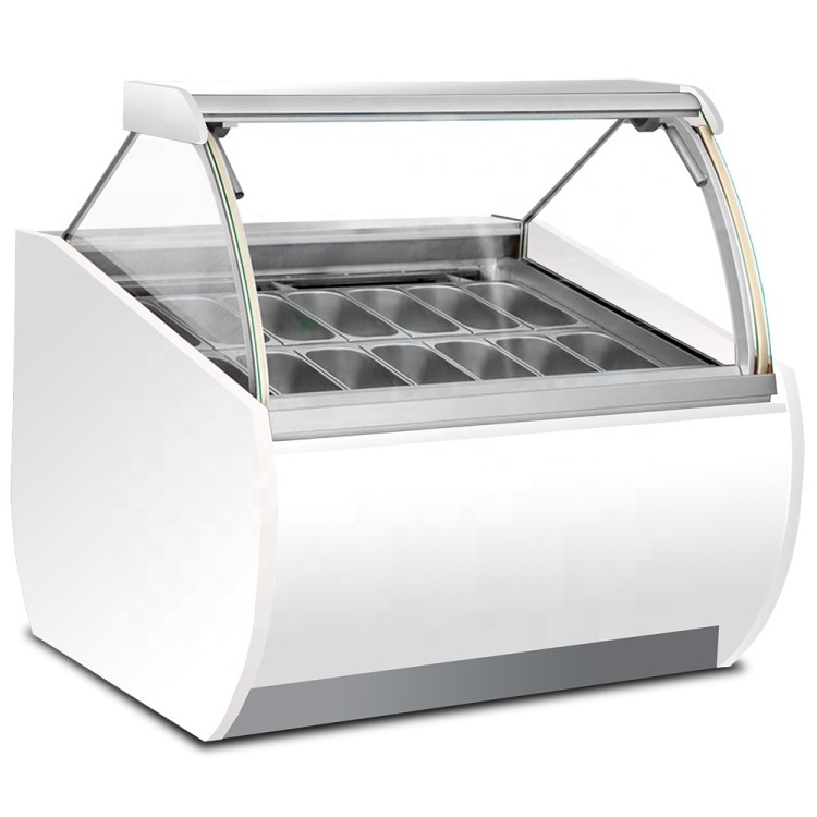 Commercial Used Outdoor Italian Ice Cream Display Freezer For Sale