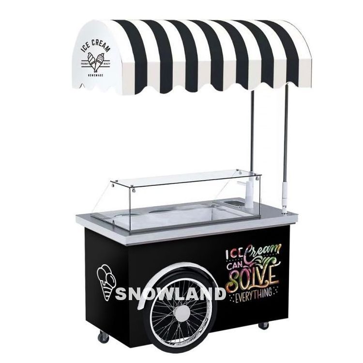 Customized Design Portable Ice Cream Bike Cart For Sale