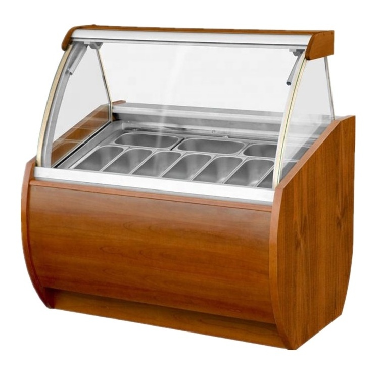 Commercial Used Outdoor Italian Ice Cream Display Freezer For Sale