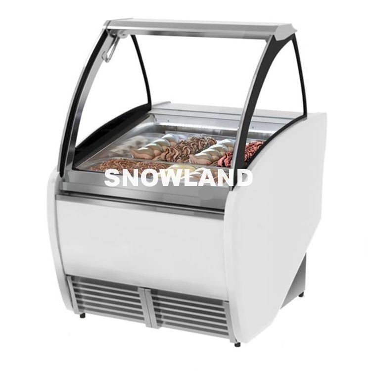 20 Trays Italian Gelato Showcase Ice Cream Display Freezer