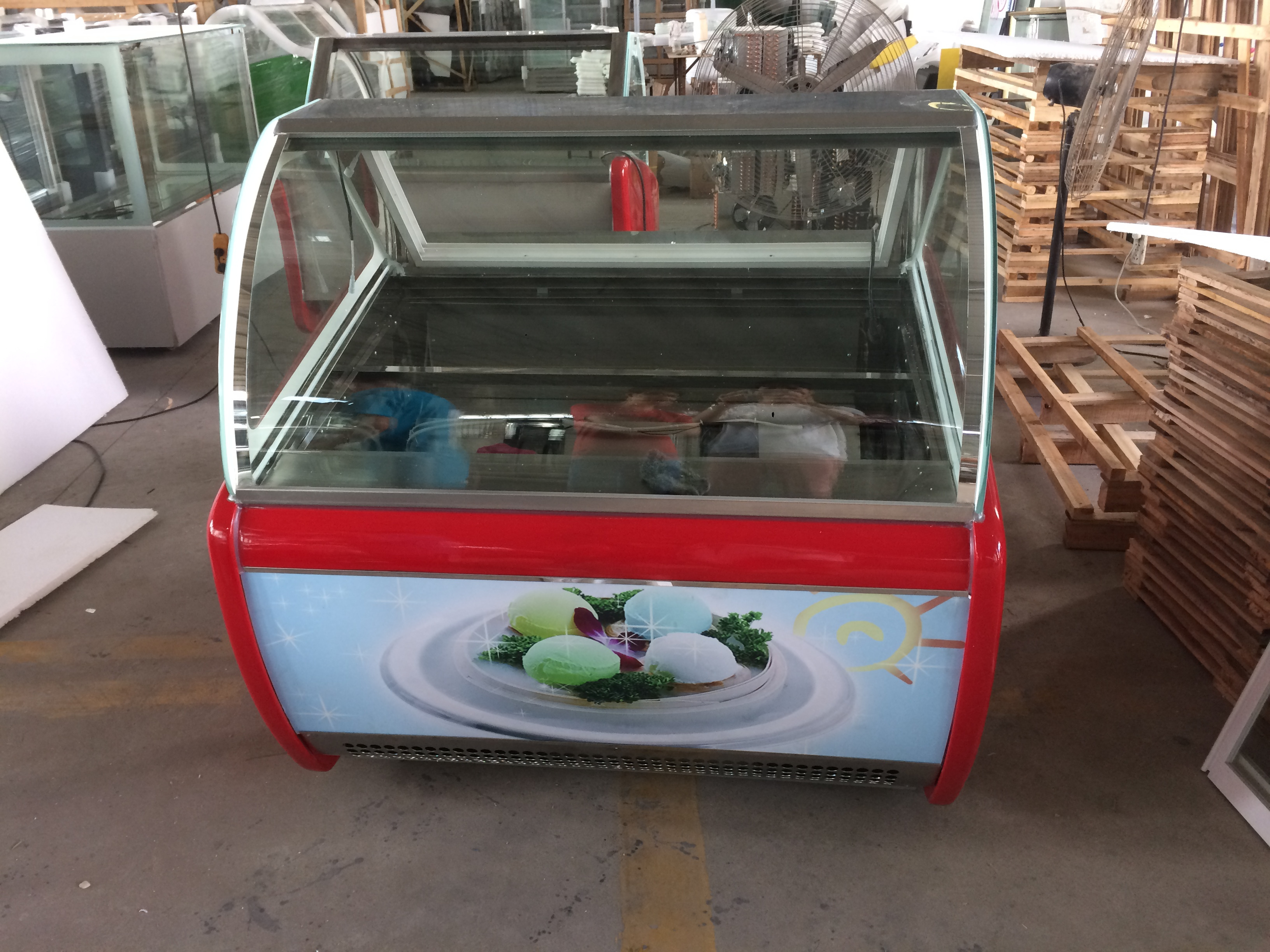 Countertop Mini Ice Cream Freezer/Freezer Display For Ice Cream