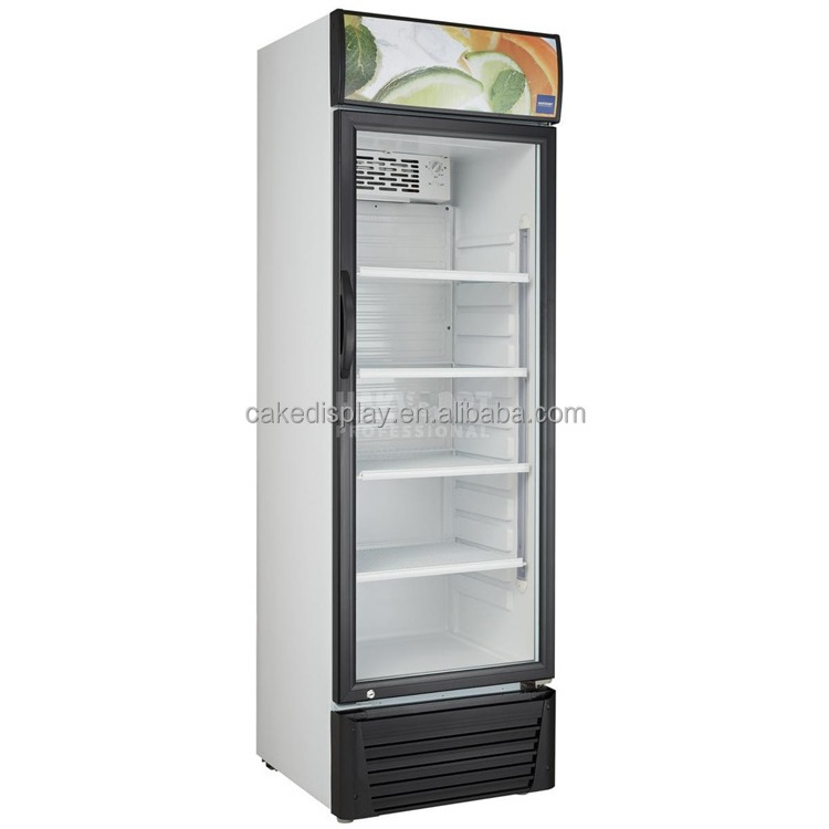 380L Hot Sell Commerical Used  Visi Cooler Refrigerator Double Door