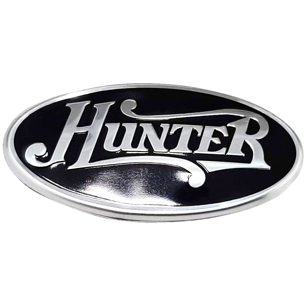 waterproof embossed nameplate logo black metal badge with self-adhesive for customization