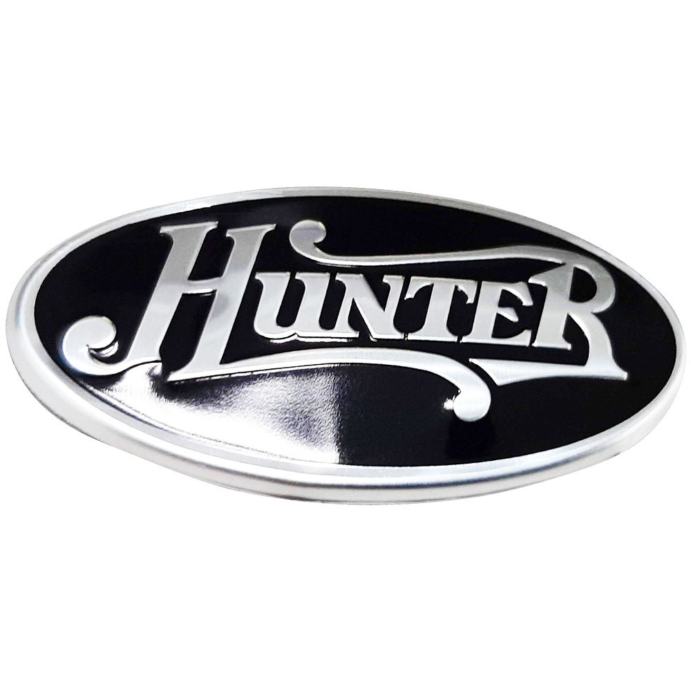 waterproof embossed nameplate logo black metal badge with self-adhesive for customization