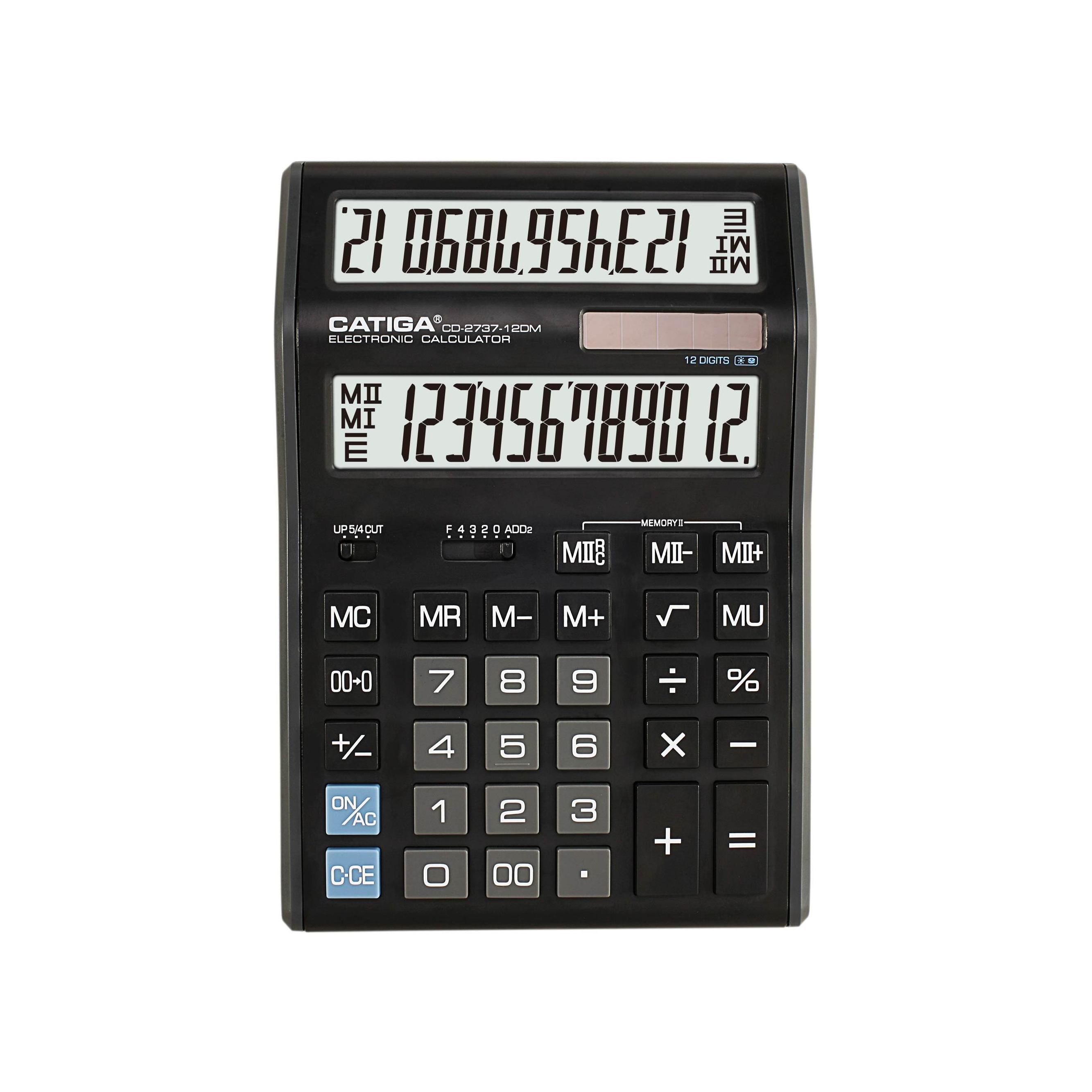 CD-2737-12DM Hot Sale Old Style 12 Digit Large LCD Display Scientific Calculator With Graphic Functions For Desk