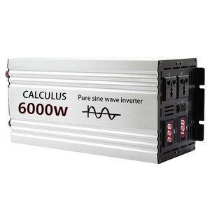 High Power 3KW 24v to 220v Peak Value 6000W Power Inverter Pure Household Equipment Pure Sine Wave Inverter 3000W