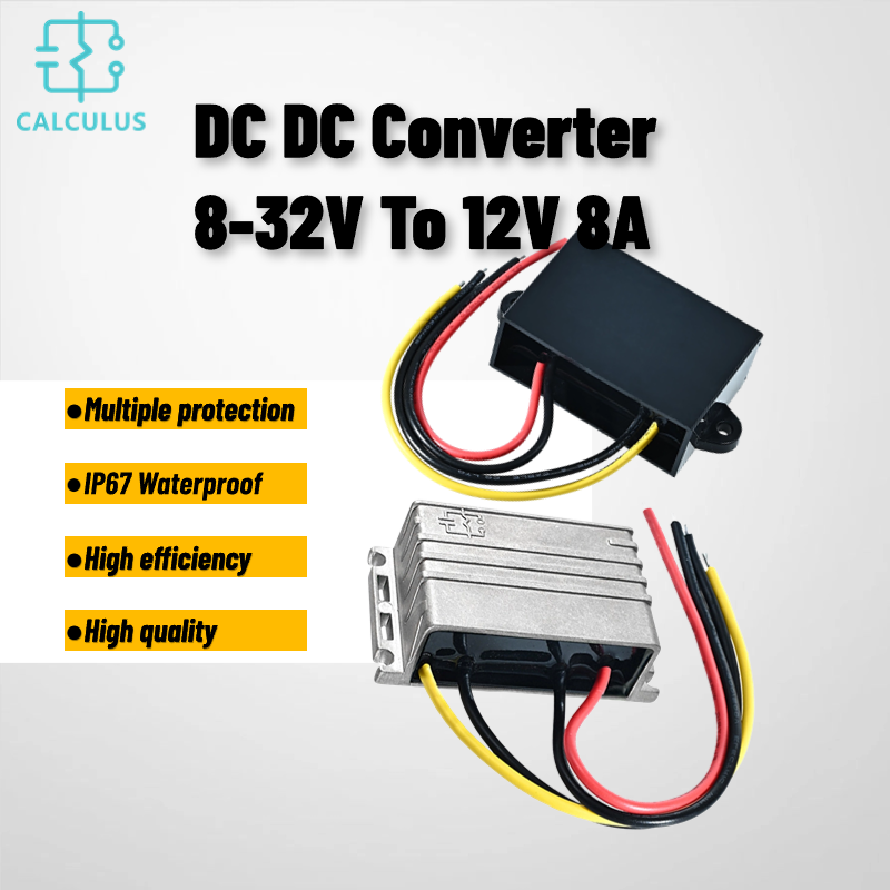 Wholesale Customization 8A 12V 24V To 12V Step Up Down Car Household Bus Dc Voltage Regulator 12V Dc Buck Boost Converter