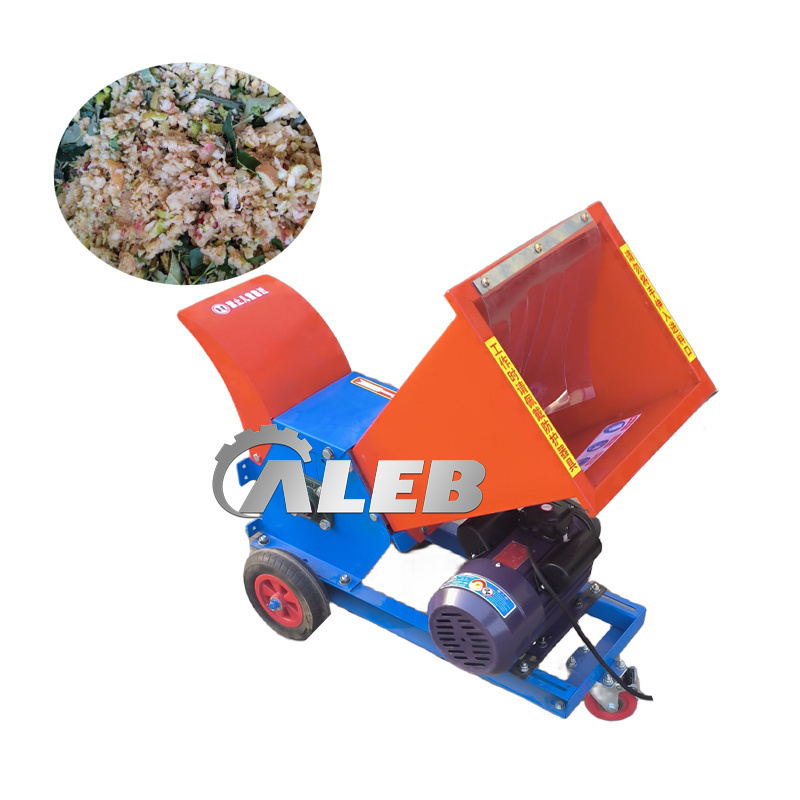 fully automatic gasoline diesel motor drive garden branch shredder machine grape twig crusher