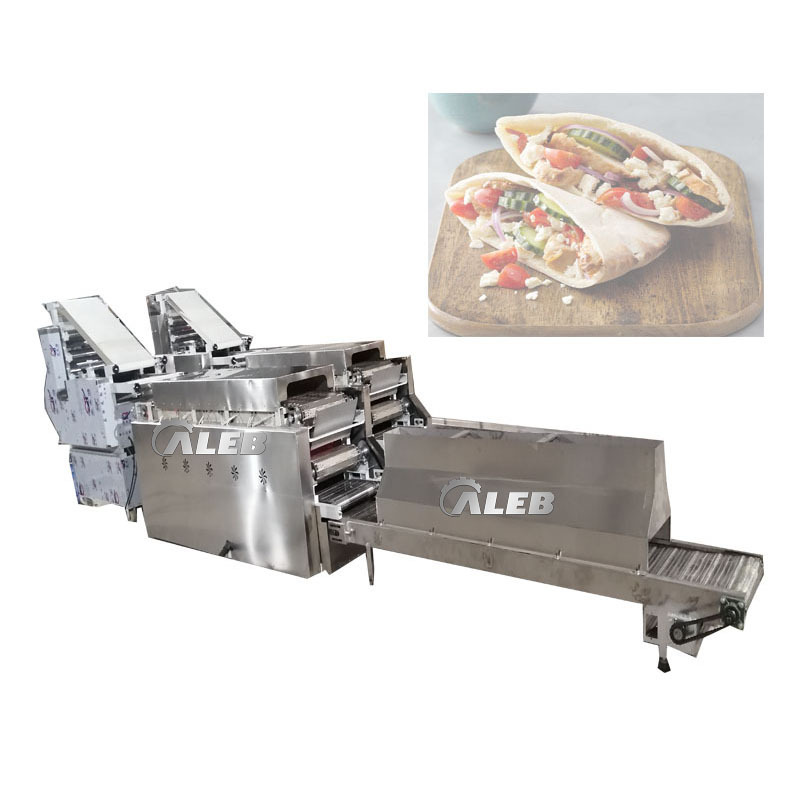 Pita arabic bread chapati tortilla tunnel bakery oven food production line baking oven