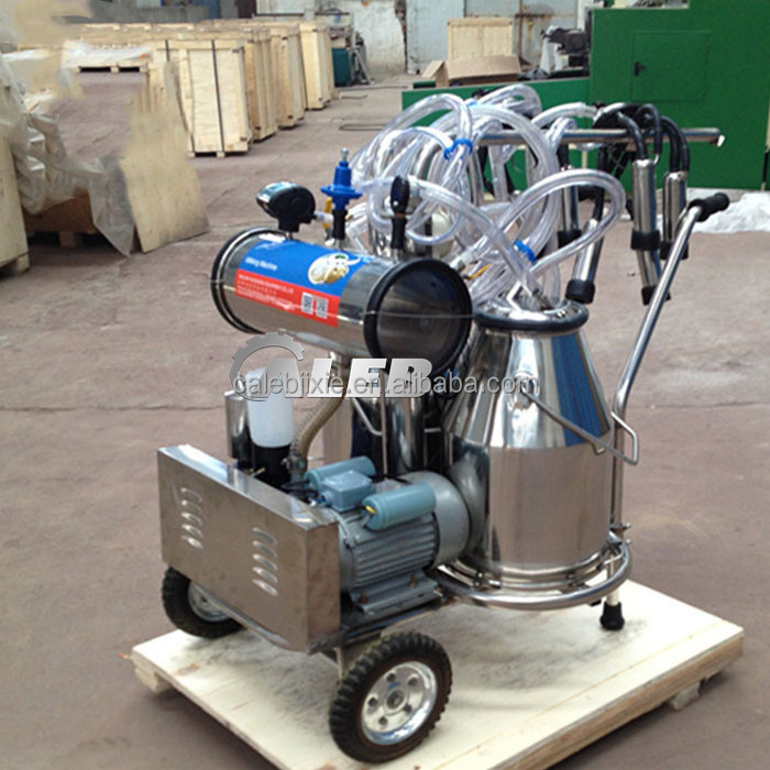 widely used vacuum pump extracting milking machine dairy farm/piston pump penis milking machine cow milker dairy farm machinery