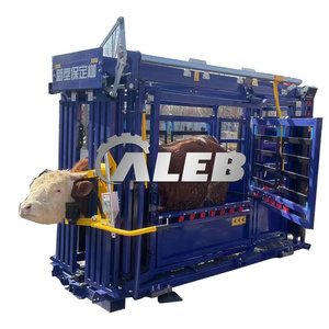 cheap cattle vet crush livestock head cattle handling squeeze machine