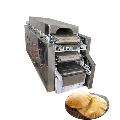 Pita arabic bread chapati tortilla tunnel bakery oven food production line baking oven