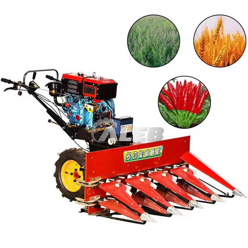 Affordable pepper windrower Easy to operate rice wheat swather mill machine