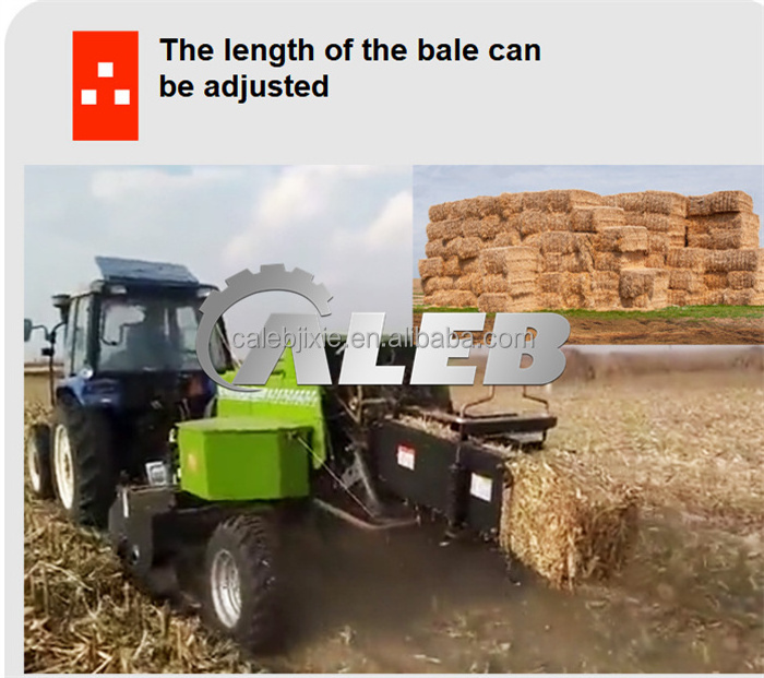 square baler for wheat and corn straw post-processing