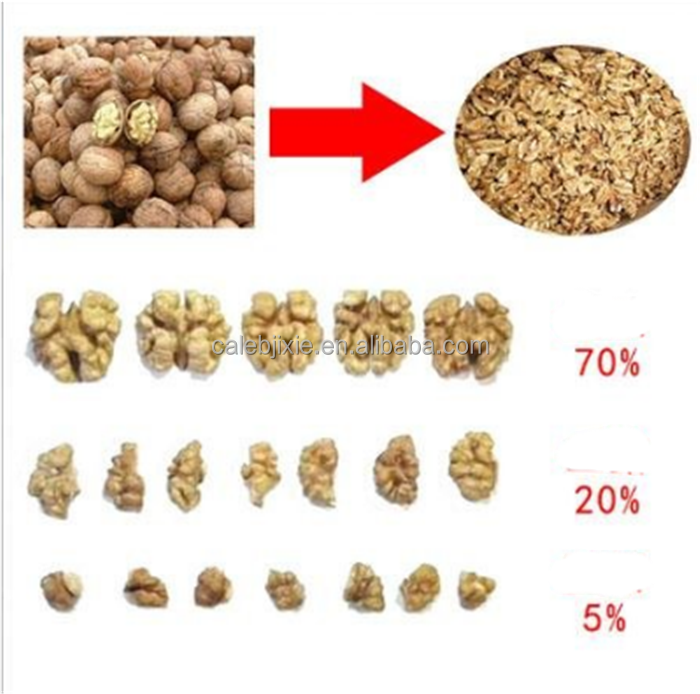 Almond peeling processing walnut nuts shelling machine  Walnut hard shell peeling cracking machine