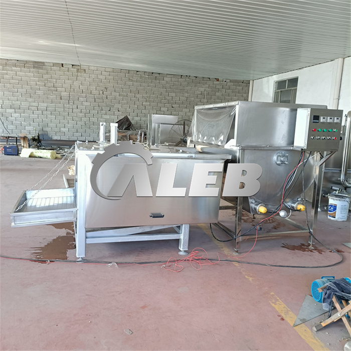 chicken plucker scalder/ poultry scalding plucking machine/ automatic poultry scalding plucking machine