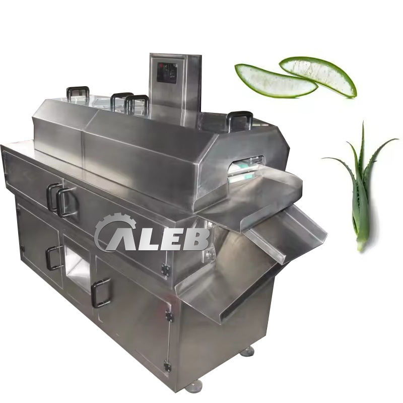 automatic aloe vera peeler peeling machine vera cactus processing machine