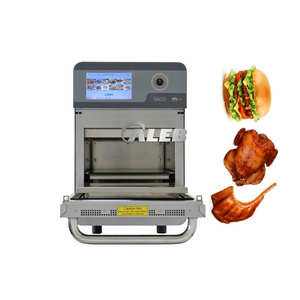 high efficient hot air microwave rapid speed oven for hamburger beef   high speed pizza oven