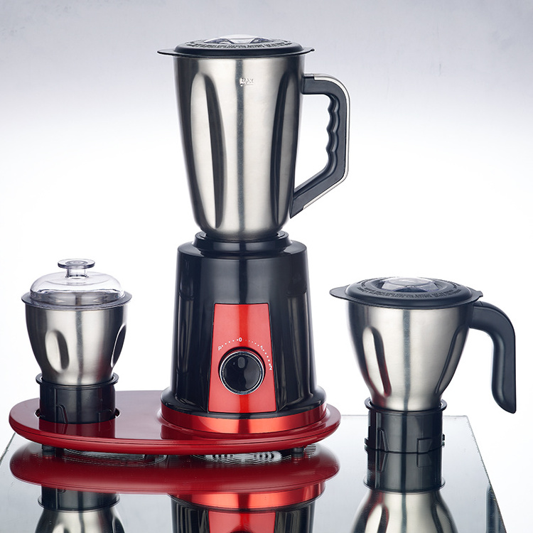 400/500/600/700/800W 3 in 1 Stainless Steel Blender and Mixer Manufacturer Wholesale Home Kitchen Blender Mixer Grinder