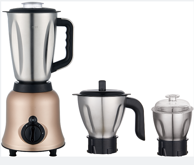 Gold painting Stainless steel body Juicer Mixer multi food processor 700W Powerful motor High speed blender