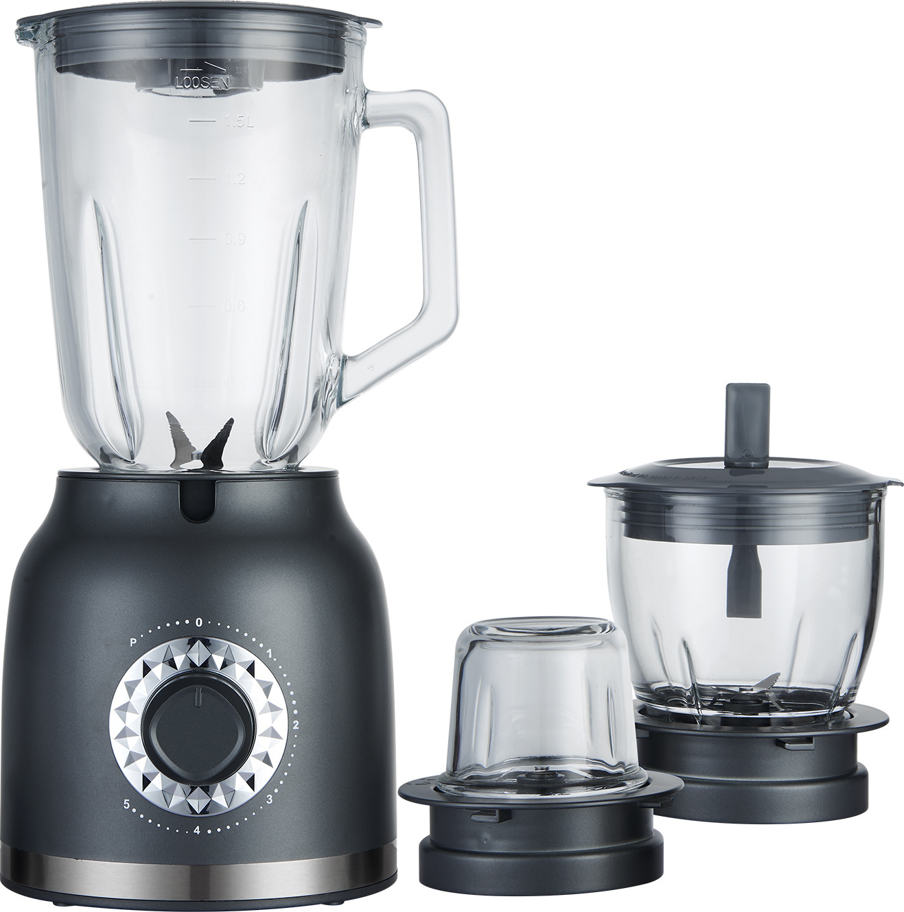 professional kitchen 5 speeds Stainless steel commercial used blender juicer mixer grinder vegetable chopper blender