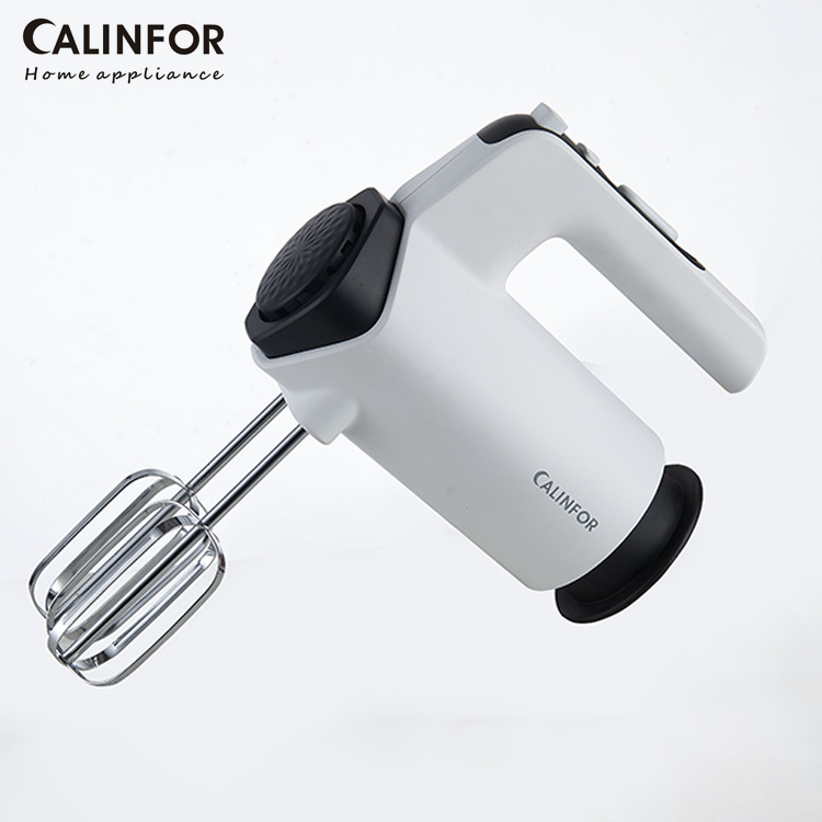 220V Professional 5 Speed Control Manual Electric Egg Hand Mixer With 2 Sets Of Hook And Beaters