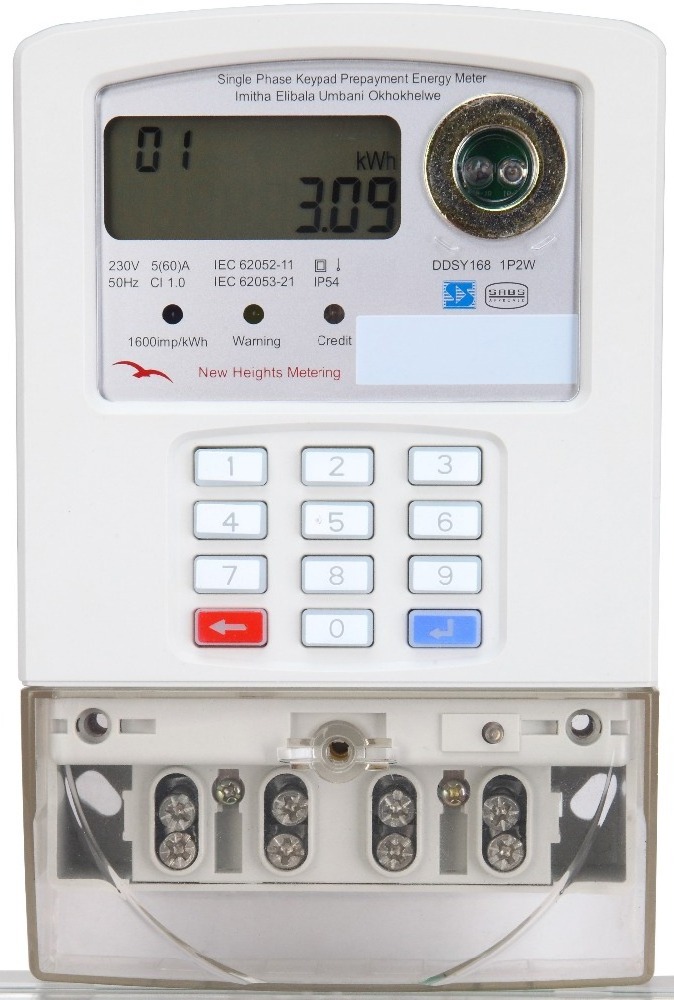 Off- Grid Solar power keypad prepaid energy meter