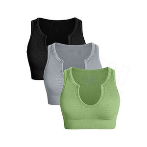 Custom Logo Crane Exercise Workout Seamless Women Sports Bra