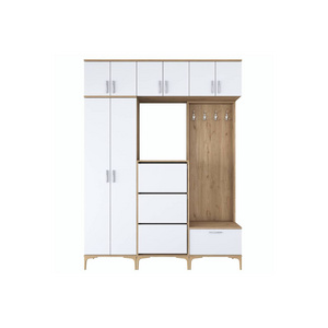 Rani EA140 Coat Rack S-Walnut White Color Shoe Rack Cupboard Hot Sale Factory Price Turkish Manufacturer Wholesale