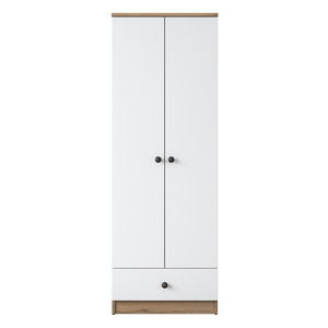 Rani BA118 Storage Bedroom Clothes Wardrobe Closet Cabinet For Bedroom S-Walnut White Color Good Quality Wholesale 2418