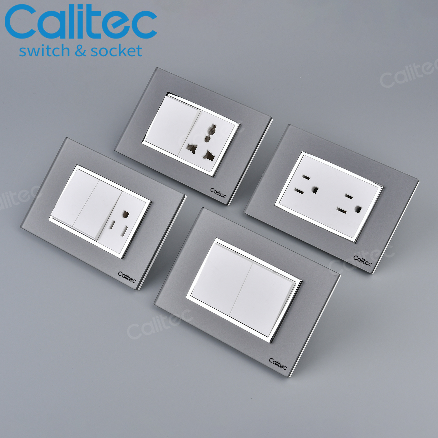 CALITEC American standard Plating Acrylic wall switches and sockets