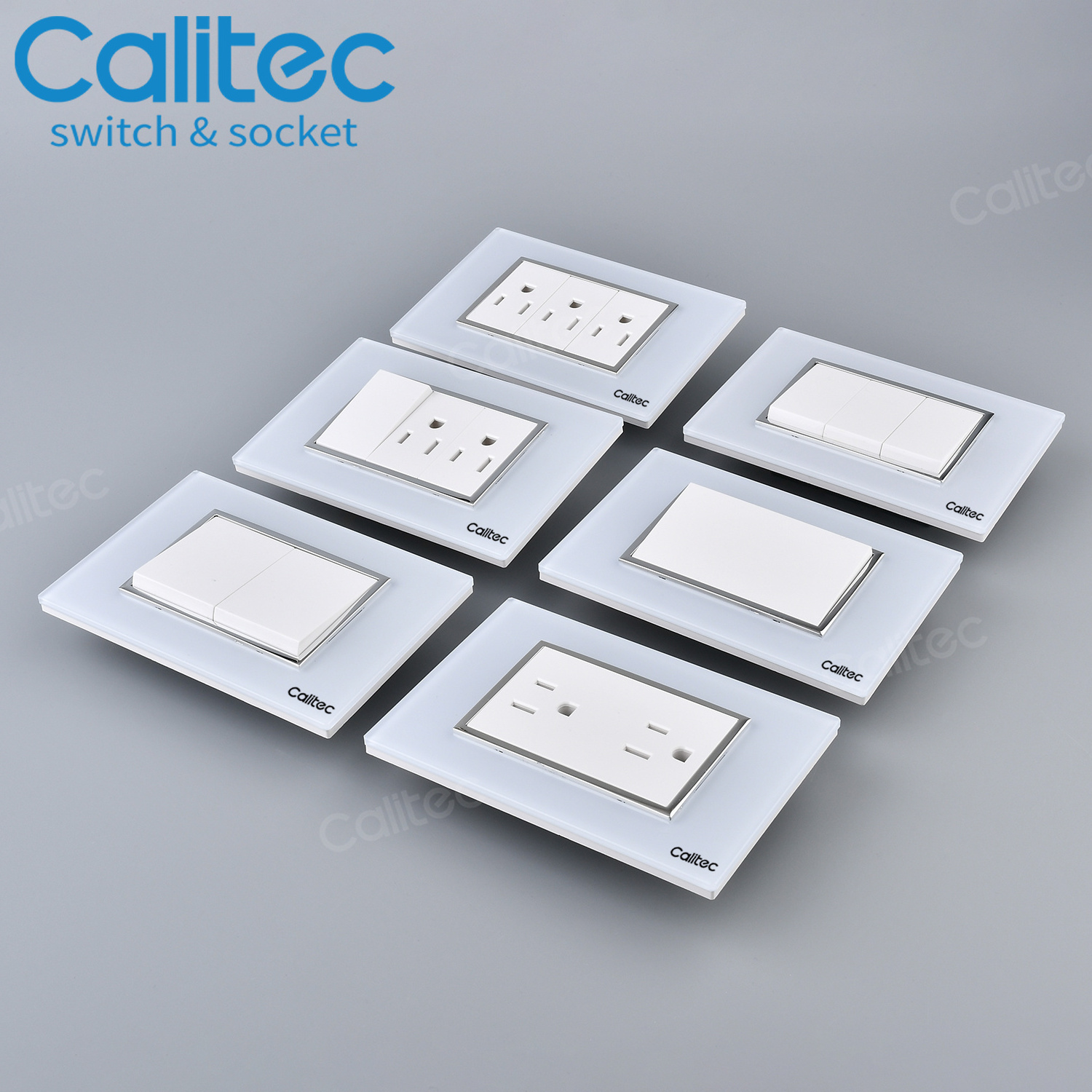 CALITEC American standard Plating Acrylic wall switches and sockets