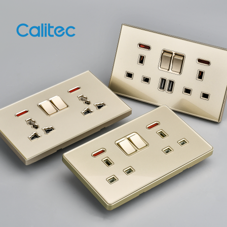 CALITEC UK Standard Acrylic Socket Wall Switch Sockets Factory Supplier