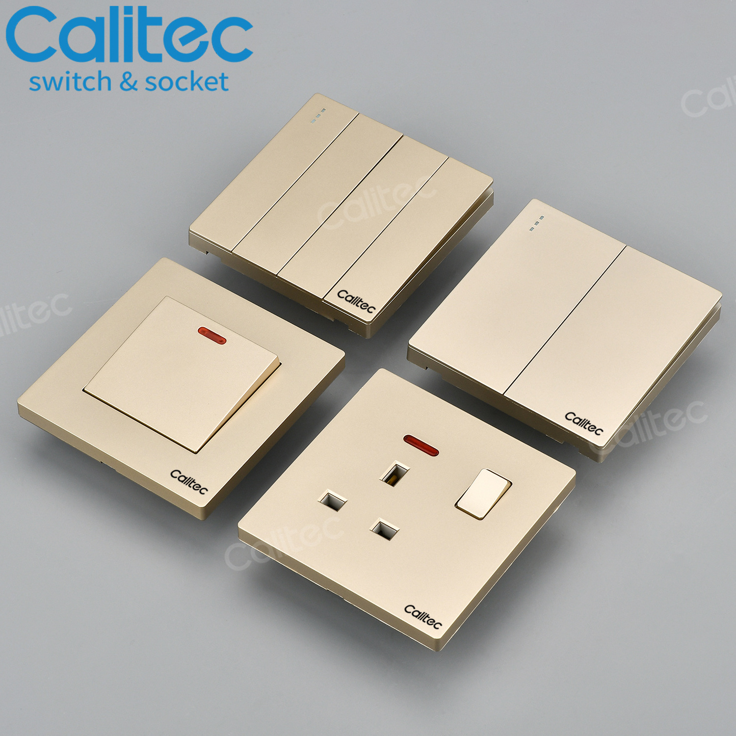 Calitec UK standard Saudi Arabia Tel+TV Outlet socket wall switch socket factory supply