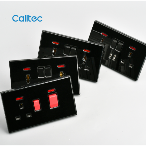 CALITEC UK Standard Acrylic Socket Wall Switch Sockets Factory Supplier