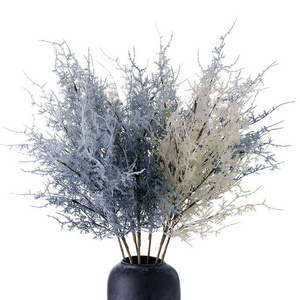 MW09105 Artificial Plastic Plant Cedar Sprigs Picks Cedar Twig Stems Picks for Christmas Holiday Winter Home Decor