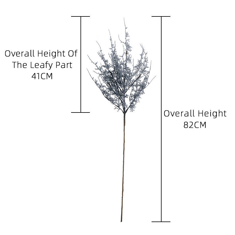 MW09105 Artificial Plastic Plant Cedar Sprigs Picks Cedar Twig Stems Picks for Christmas Holiday Winter Home Decor