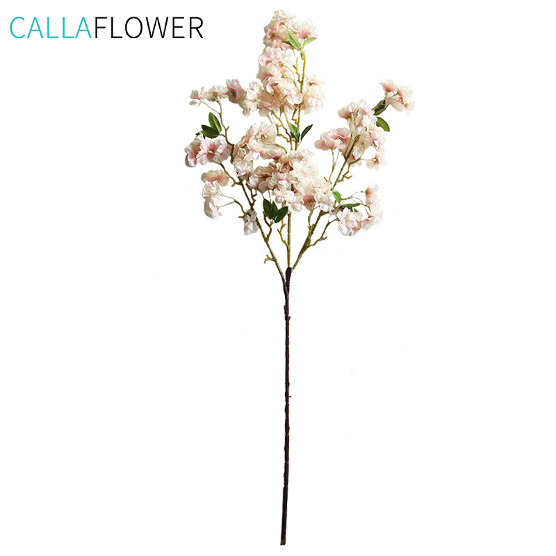 Artificial Silk Blossom Tree White Cherry Blossom Branches H:100 cm