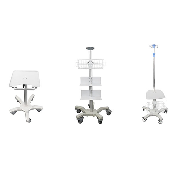 Medical Cart Casters Professional Round Stem Medical Castor  Hospital Bed Central Locking Swivel Casters Wheels