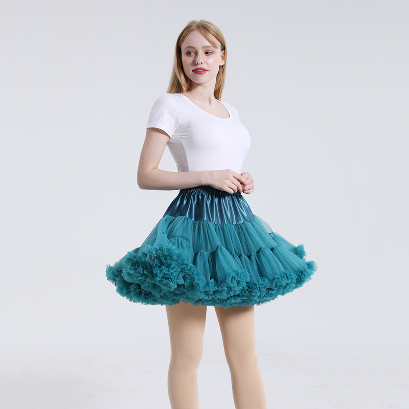 2021 Hot sale wholesale New Professional ballet adult tutu costume three layer skirts for women solid