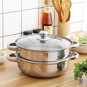 Cooker set wholesale stainless steel soup steamer double layered soup steamer